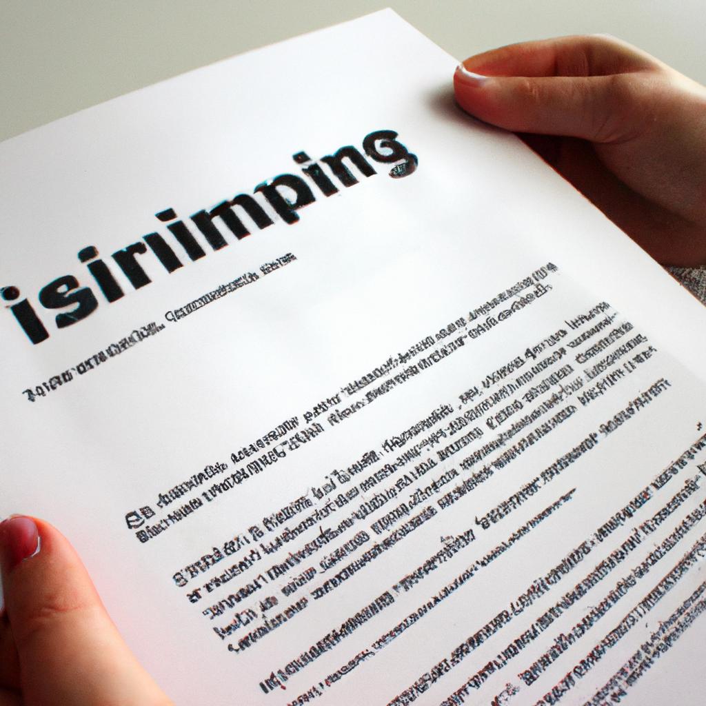 Person reading shipping regulations document