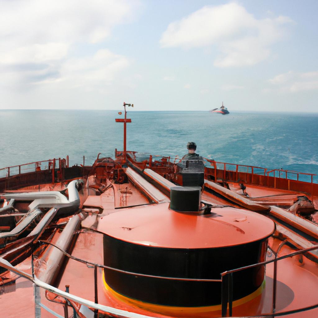 Person operating tanker in Black Sea
